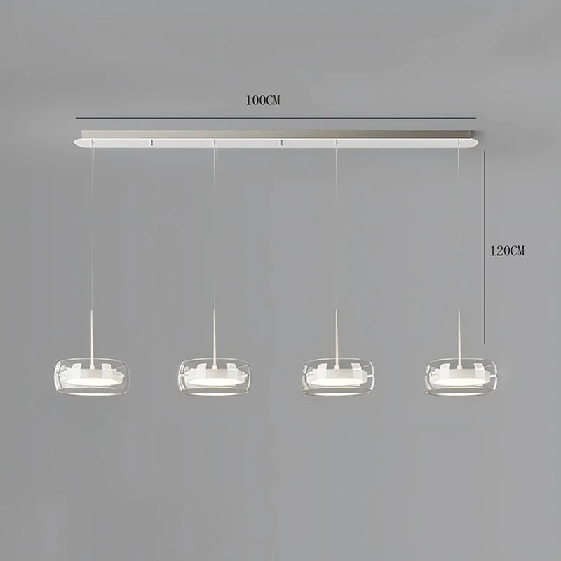 Multi Head Glass Pendant Light