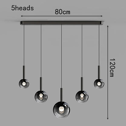Glass Multi Head Pendant