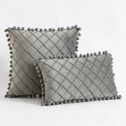 Christmas Red Corduroy Pillow Cover