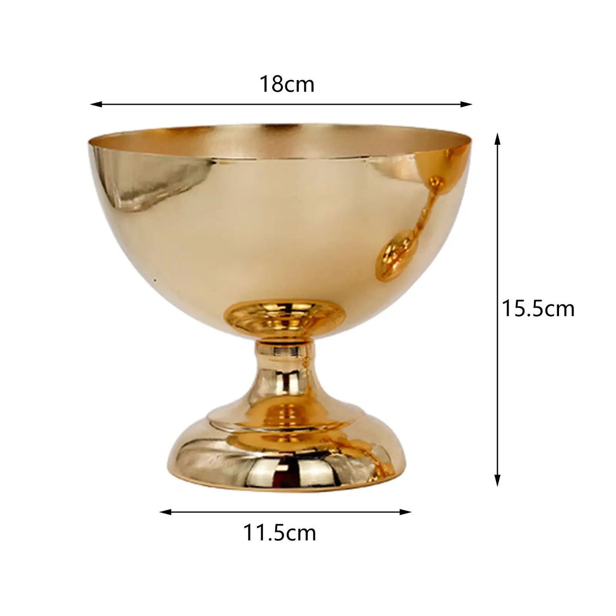 Gold metal flower stand Style 2 small for intimate banquet table styling