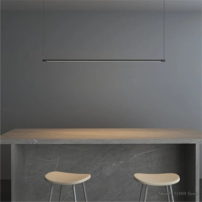 Black Linear Pendant Lamp