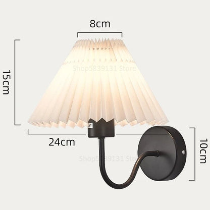 Nordic Curved Pleated Wall Sconce