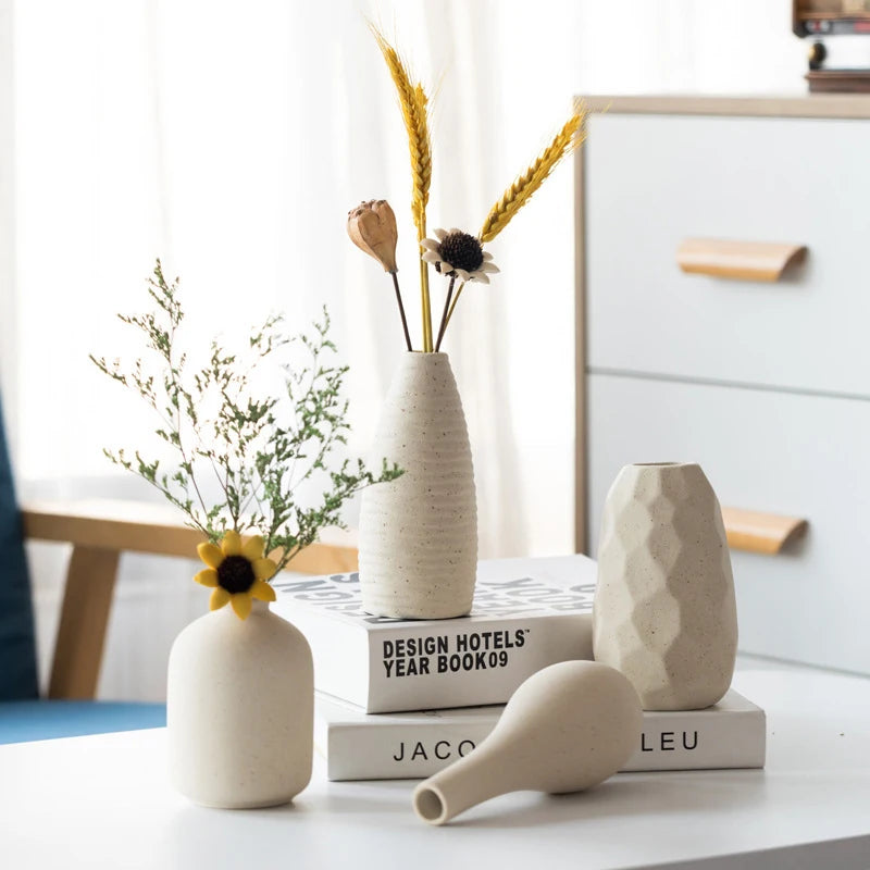 Ceramic retro vase table decorative ornament five styles