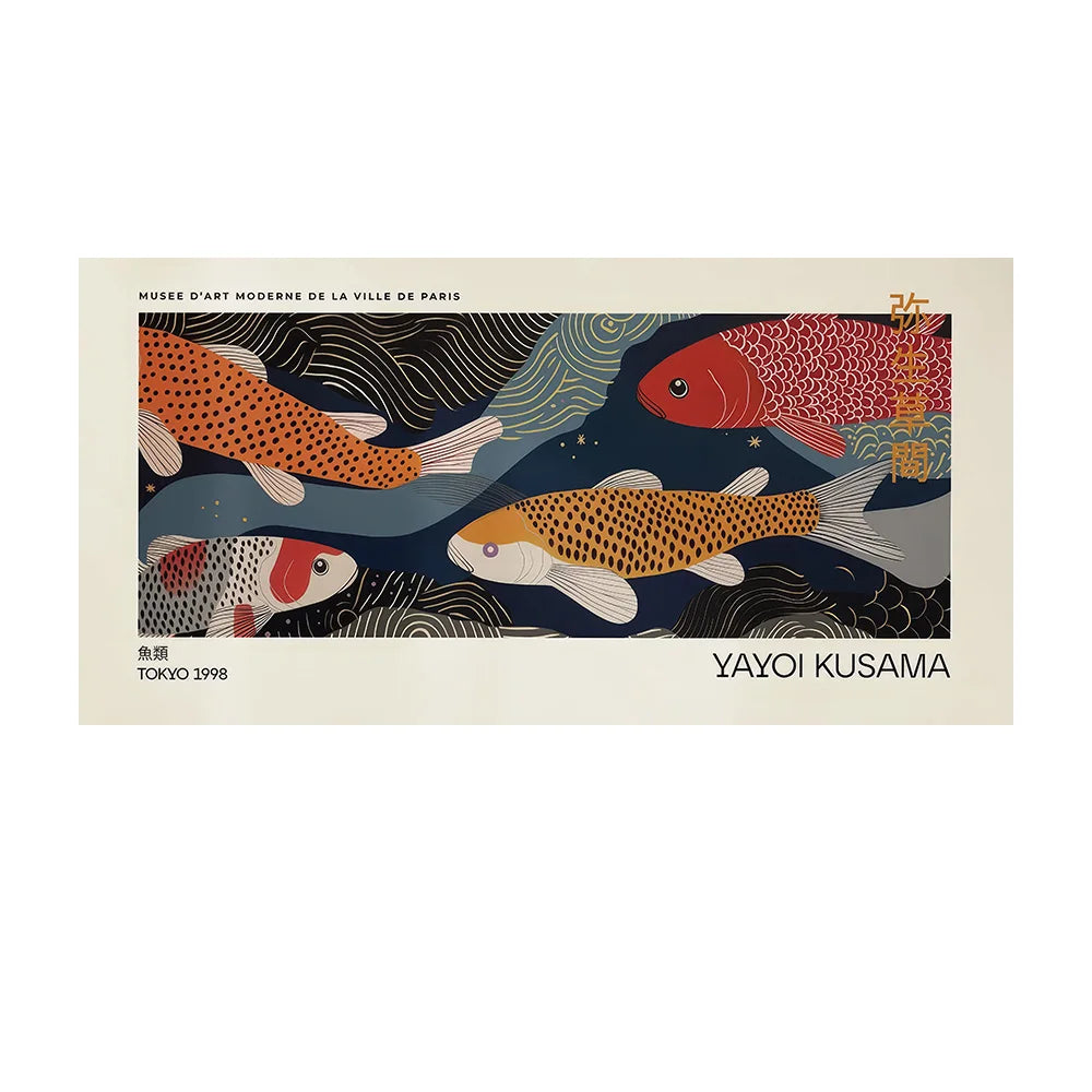 Yayoi Kusama Inspired Dots Canvas Wall Art