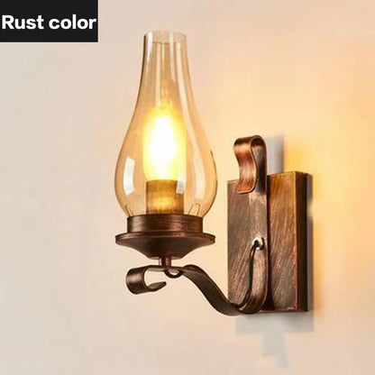 Industrial Wrought Iron Wall Sconce
