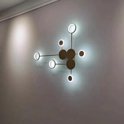 Modern LED Clock Wall Sconce