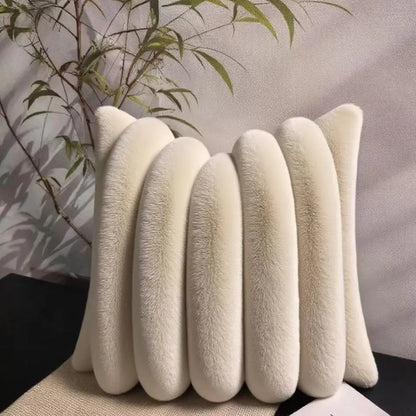 Faux Fur Throw Pillow Cover — styling detail