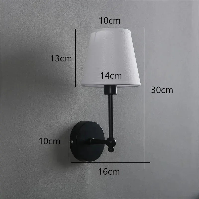 American Retro Brass Bathroom Wall Sconce