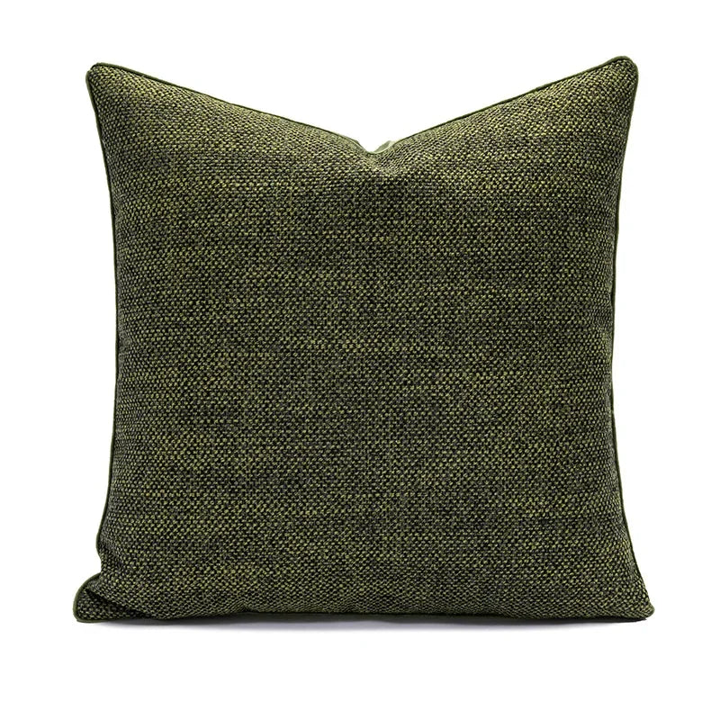 Nordic Green Luxury Pillow Cover — styling detail