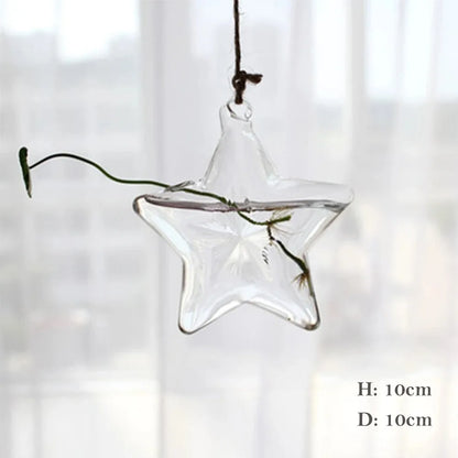 Hanging glass terrarium vase hydroponic plant gift decoration