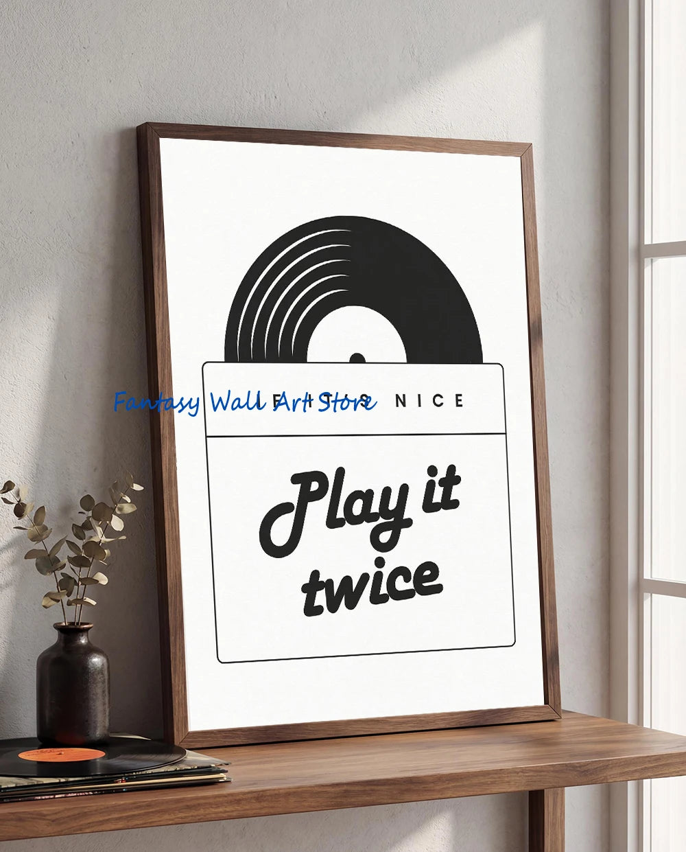 Retro Music Vinyl Record Canvas Wall Art