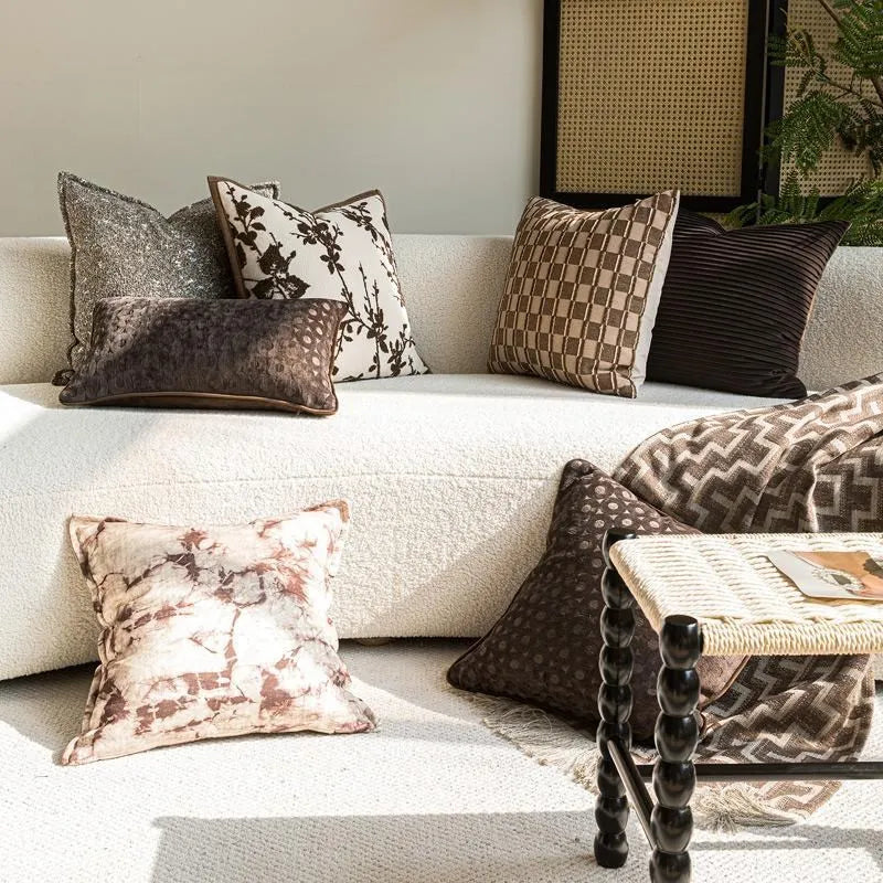 Branch Print Luxury Pillow Cover — detail