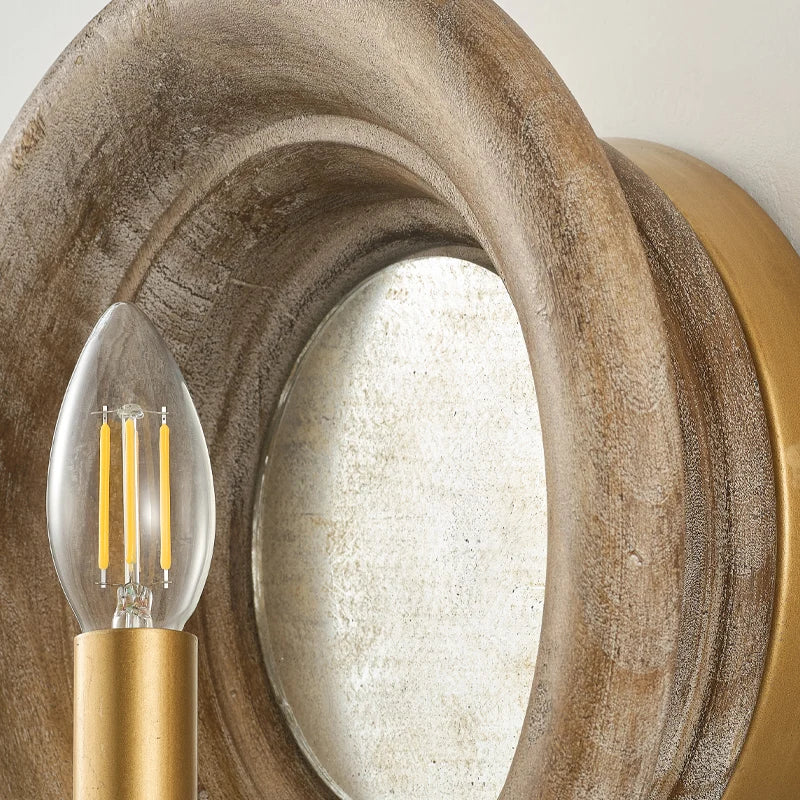 bathroom wall sconce, installed in a room interior setting