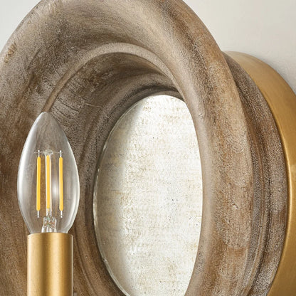 bathroom wall sconce, installed in a room interior setting