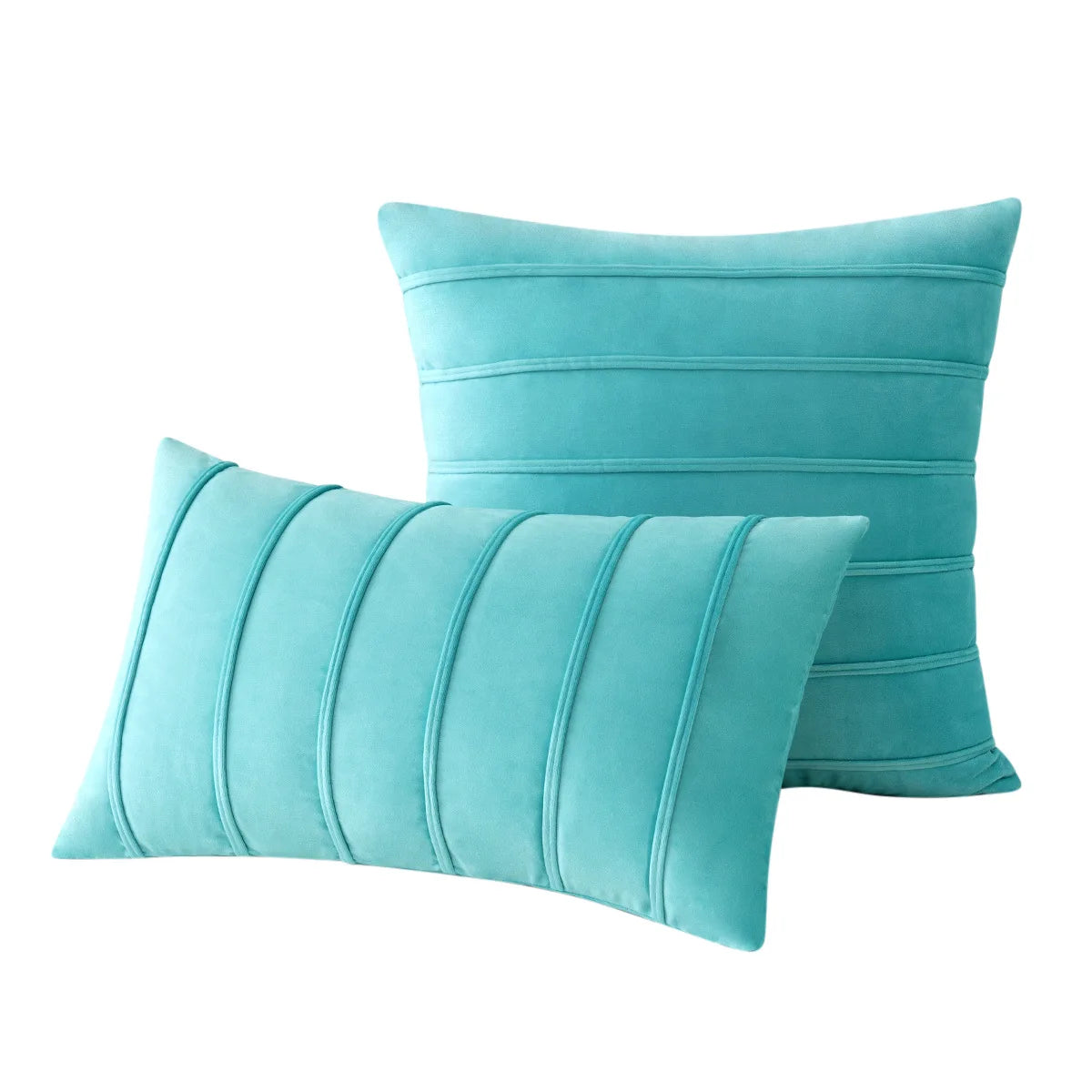 Fall Striped Velvet Pillow Cover — styling detail