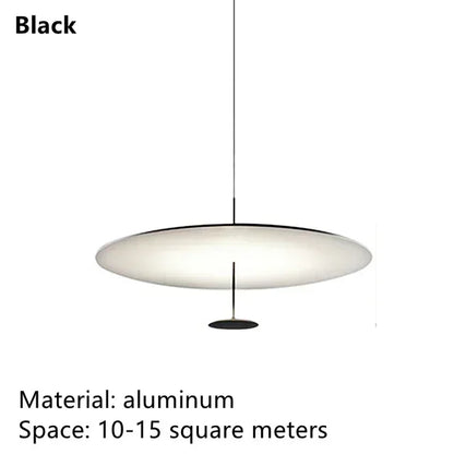 Gold Black Disc Pendant Light