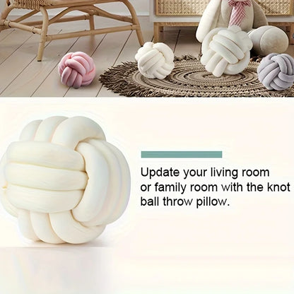 Knotted Ball Throw Pillow — styling detail