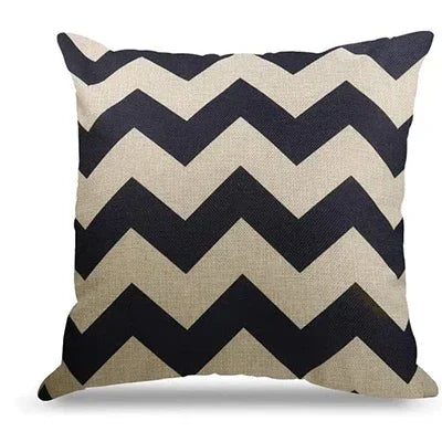 Cotton Linen Throw Pillow Cover — styling detail