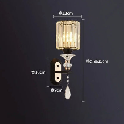 Crystal LED Bathroom Wall Sconce
