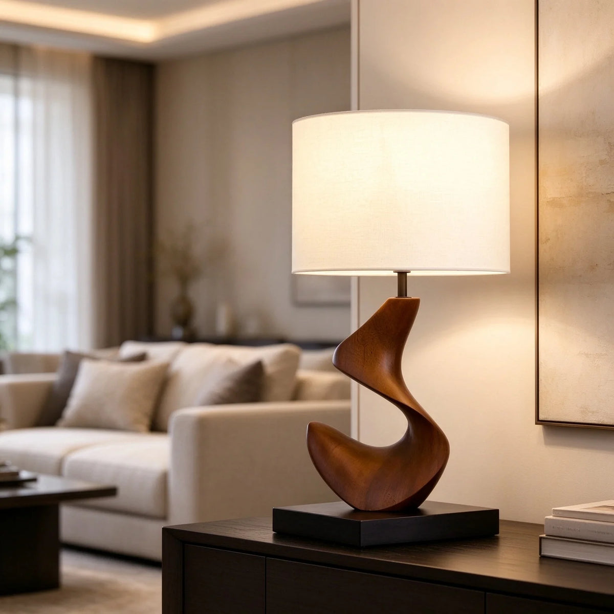 Wabi Sabi Resin Table Lamps Bedroom Beside Light Fixture Living Room Decor Led Illumination Study Desk Lamp Indoor Lighting CE