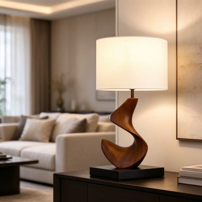 Wabi Sabi Resin Table Lamps Bedroom Beside Light Fixture Living Room Decor Led Illumination Study Desk Lamp Indoor Lighting CE