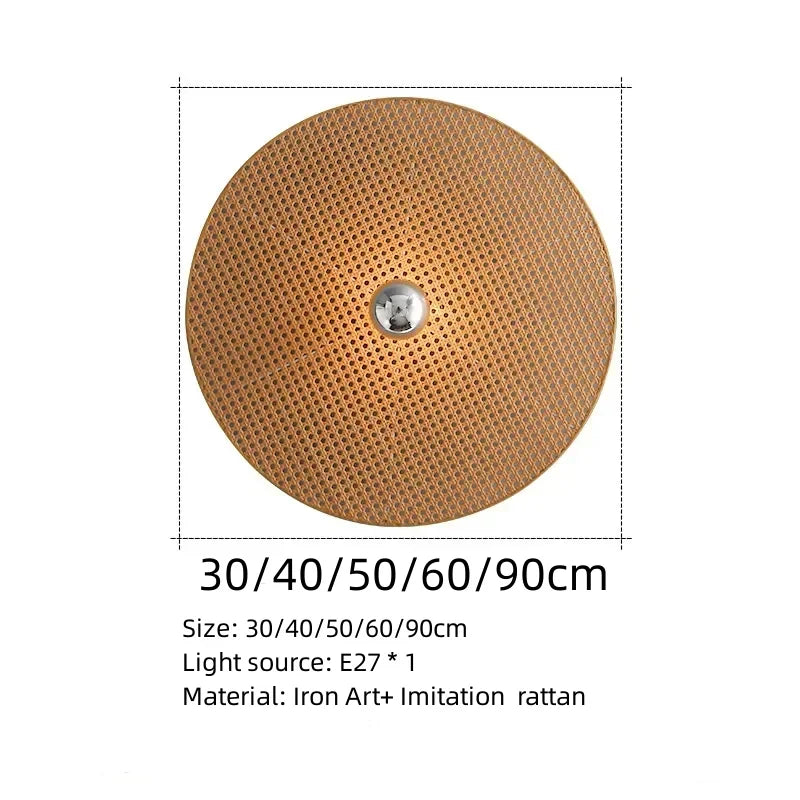 Classic Loft Rattan Wall Sconce