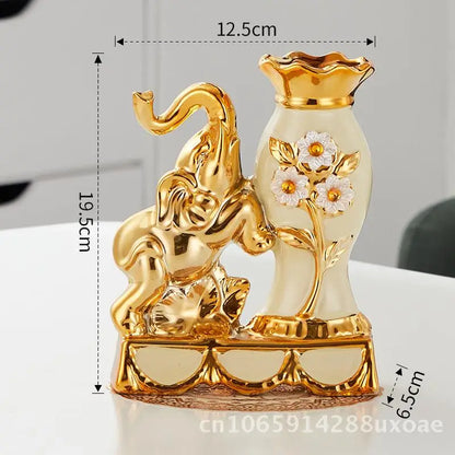 Swan pair ceramic art vase modern minimalist living room décor