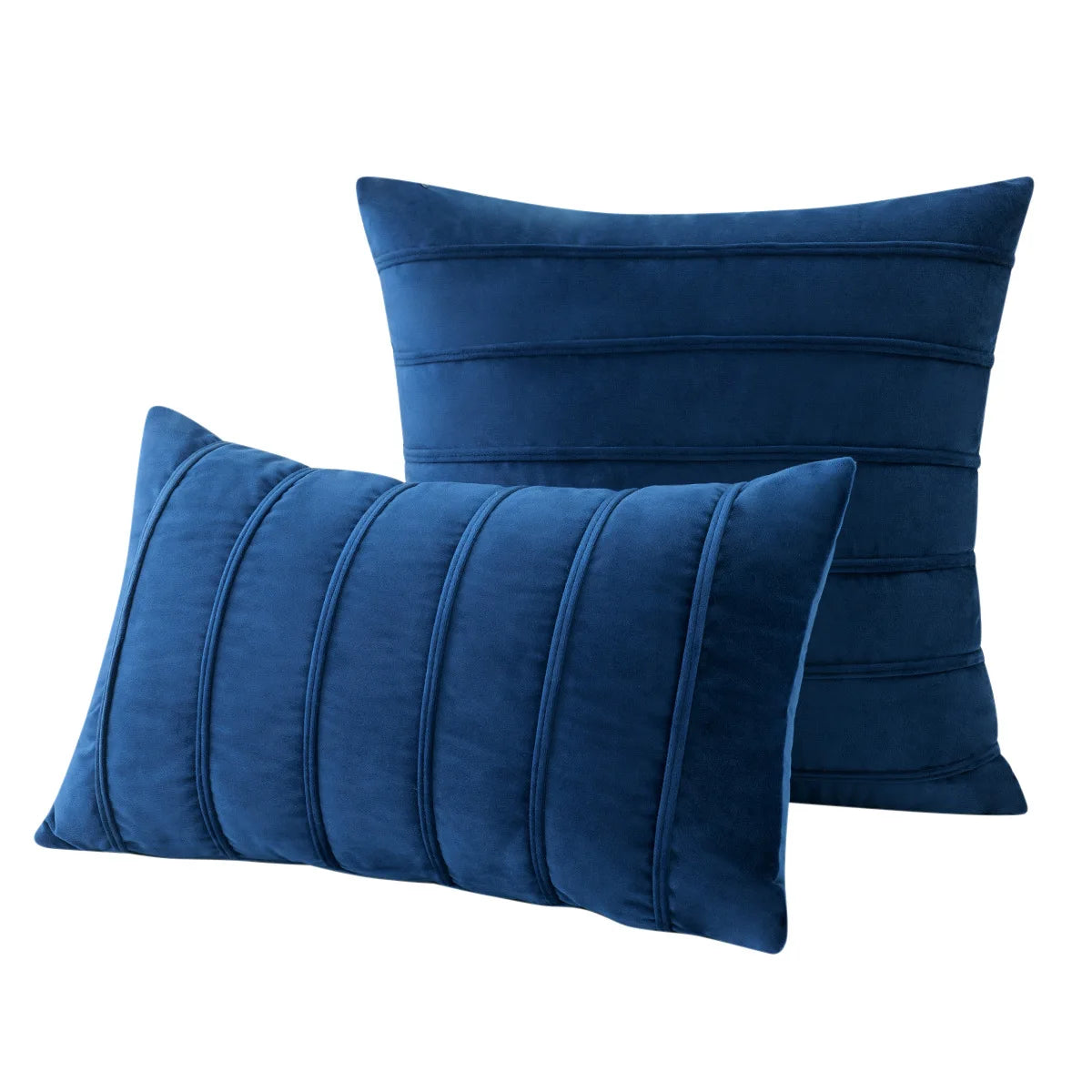 Fall Striped Velvet Pillow Cover