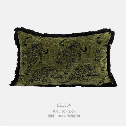 Geometric Jacquard Throw Pillow Cover