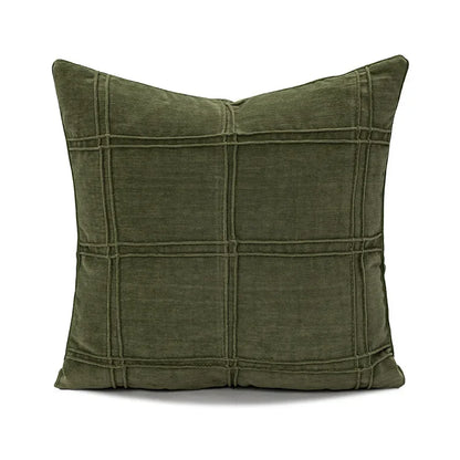 Nordic Green Luxury Pillow Cover — styling detail