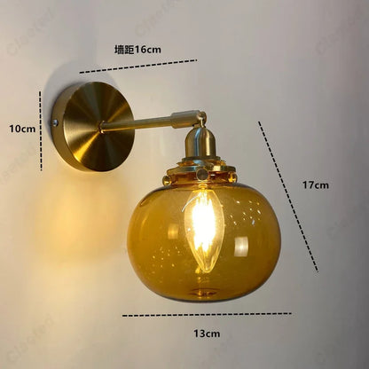 Creative E27 Glass Wall Sconce