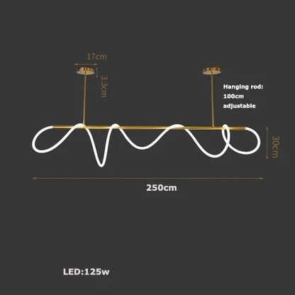 Linear Bar Pendant Light