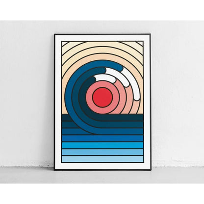 Japanese Great Wave Mount Fuji Canvas Wall Art