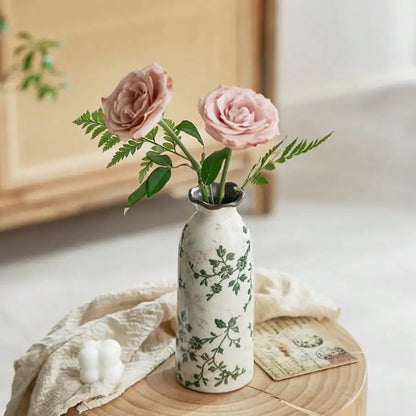 Crackle ceramic flower vase hydroponic gift birthday graduation