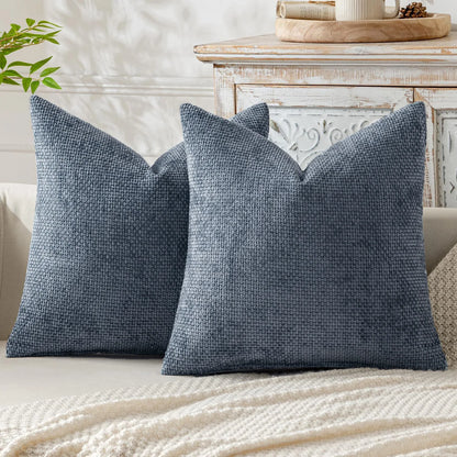 Farmhouse Chenille Throw Pillow Cover