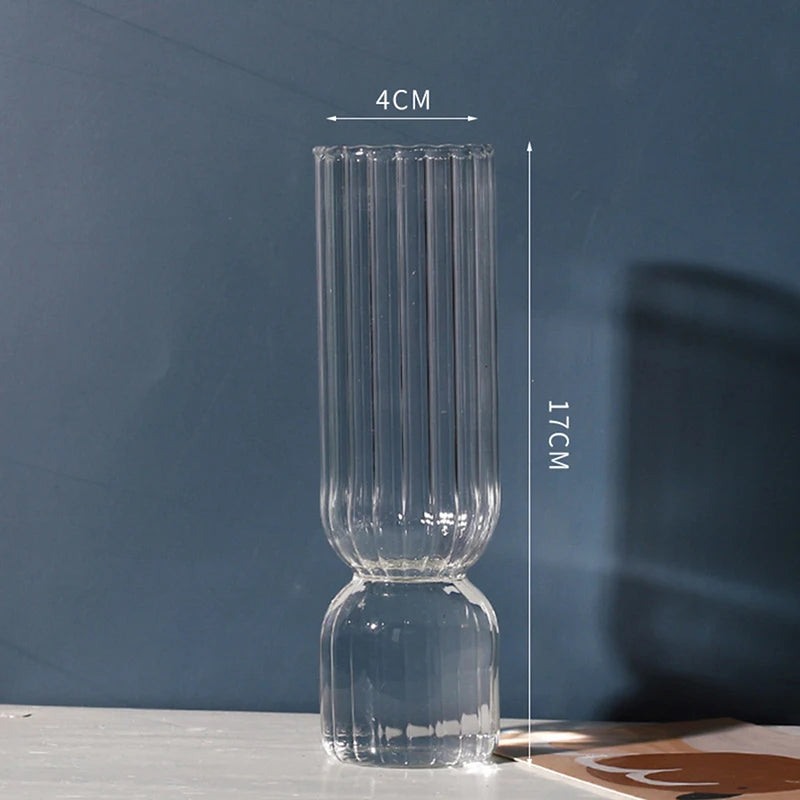Nordic glass sphere vase close-up showing smooth globe surface and glass thickness