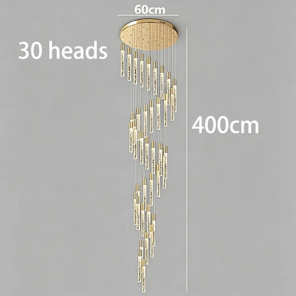 Crystal Multi Rod Chandelier