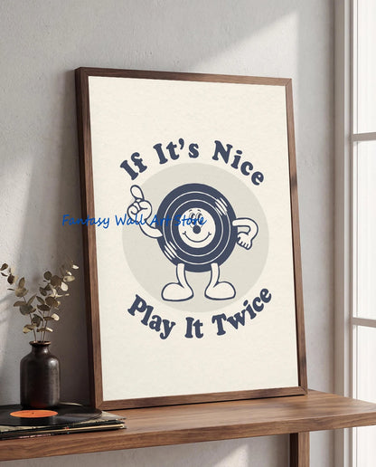 Retro Music Vinyl Record Canvas Wall Art