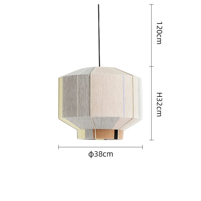 Woven bamboo chandelier lighting a 3 to 5 square metre area