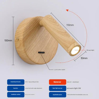 Modern LED Reading Wall Sconce