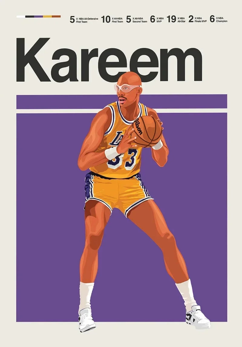 World Champion Basketball Player Poster Canvas Wall Art