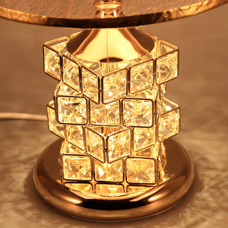 Red crystal diamond lamp bar setting luxury accent glow