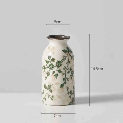 Crackle ceramic flower vase in multiple sizes for table décor