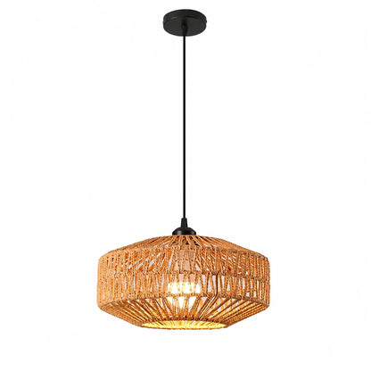 Paper Rope Boho Pendant Light